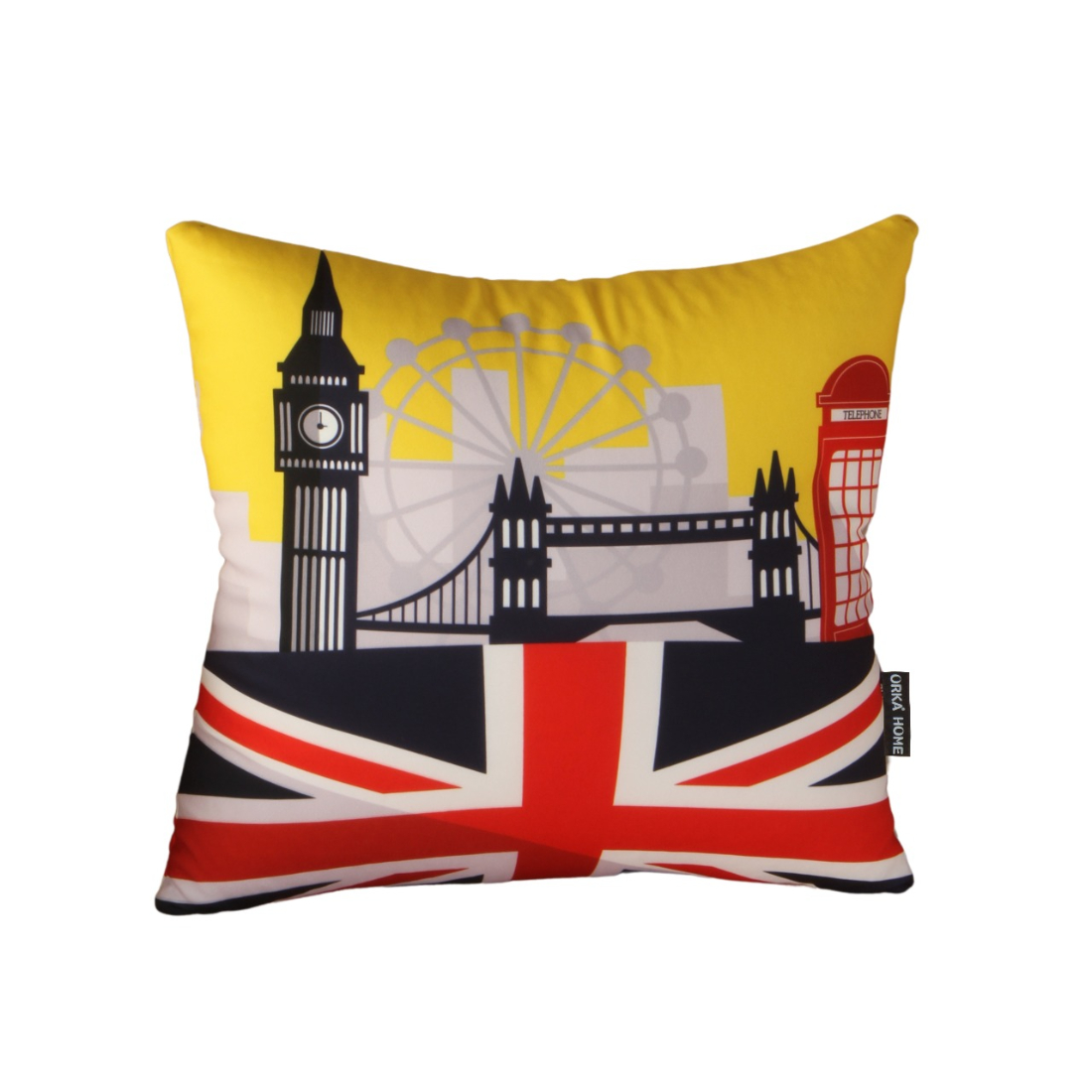 Orka Home Digital Printed Spandex Stretchable Fabric Microbeads Cushion (D29)